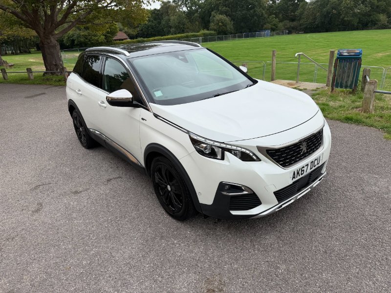 White 2017 Peugeot 3008 2.0 BlueHDi GT SUV 5dr Diesel EAT Auto 6Spd Euro 6 s/s 180 ps in Portsmouth
